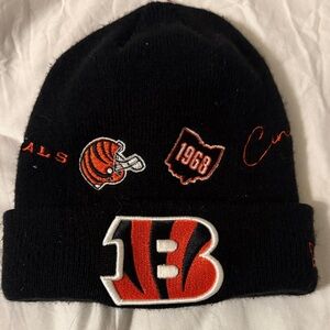 New Era Black and Orange Kids Beanie